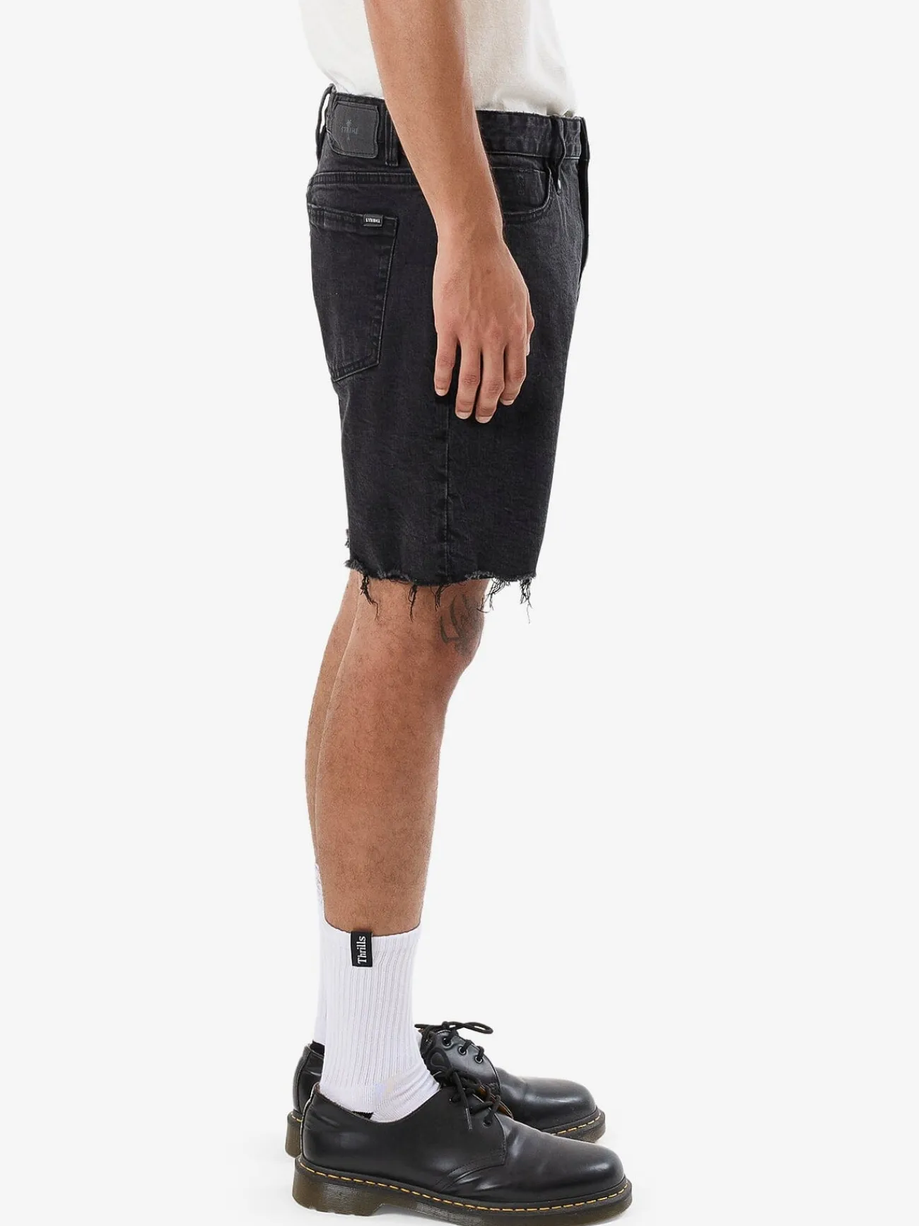 Best Thrills Bones Denim Short - Aged Black AgedBlack