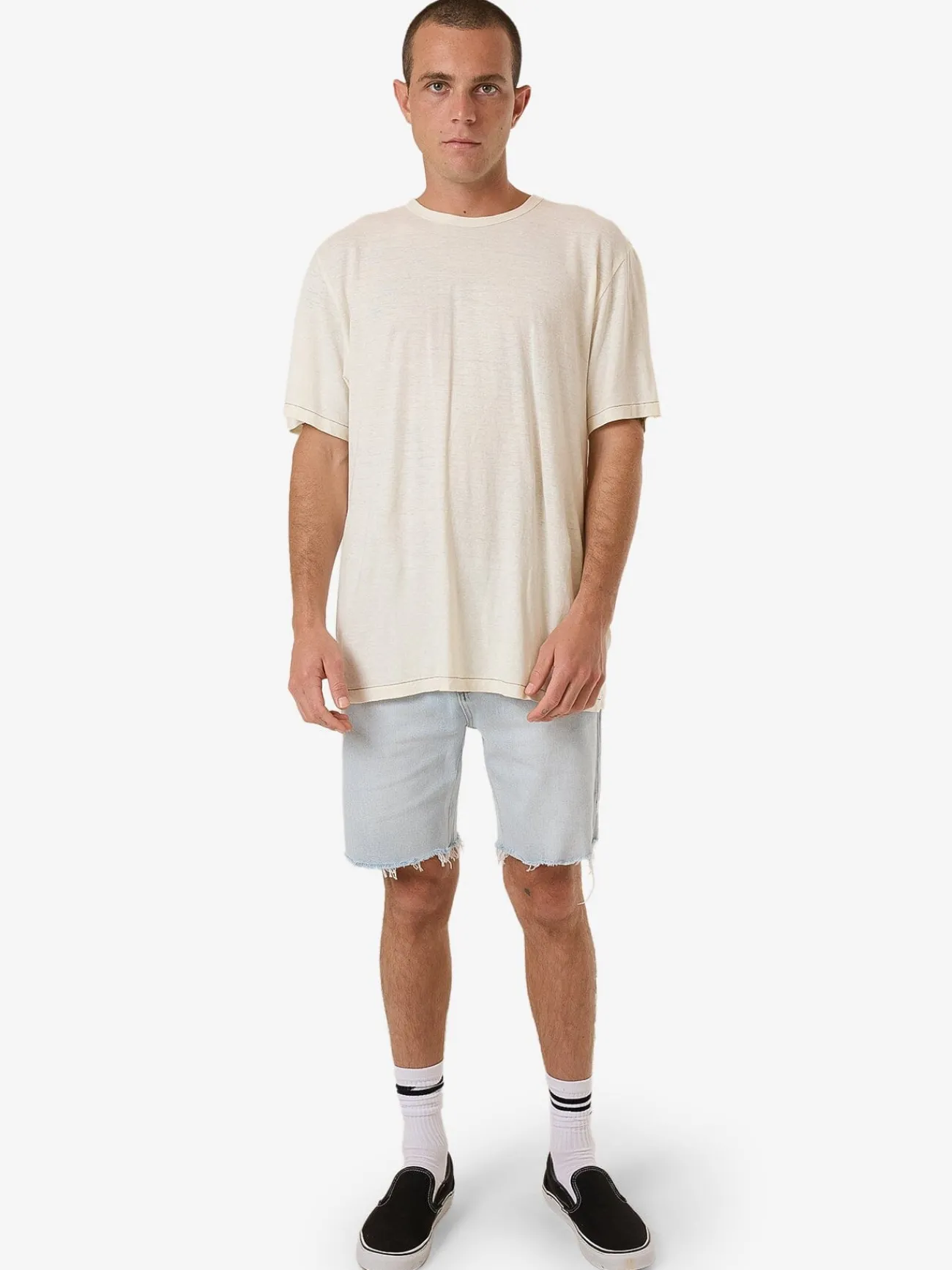 Fashion Thrills Bones Denim Short - Ether Blue EtherBlue