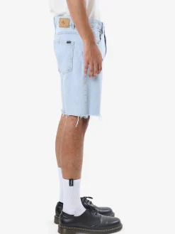 Online Thrills Bones Denim Short - Light Ash Blue LightAshBlue