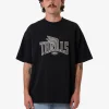 Discount Thrills Born To Fly Box Fit Oversize Tee - Washed Black WashedBlack