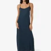 Fashion Thrills Breezy Slip Dress - Dark Slate DarkSlate
