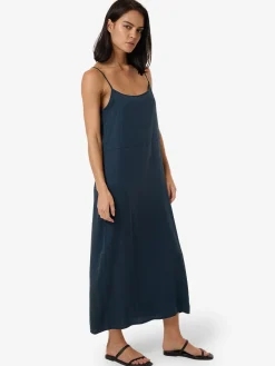 Fashion Thrills Breezy Slip Dress - Dark Slate DarkSlate
