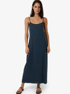Fashion Thrills Breezy Slip Dress - Dark Slate DarkSlate