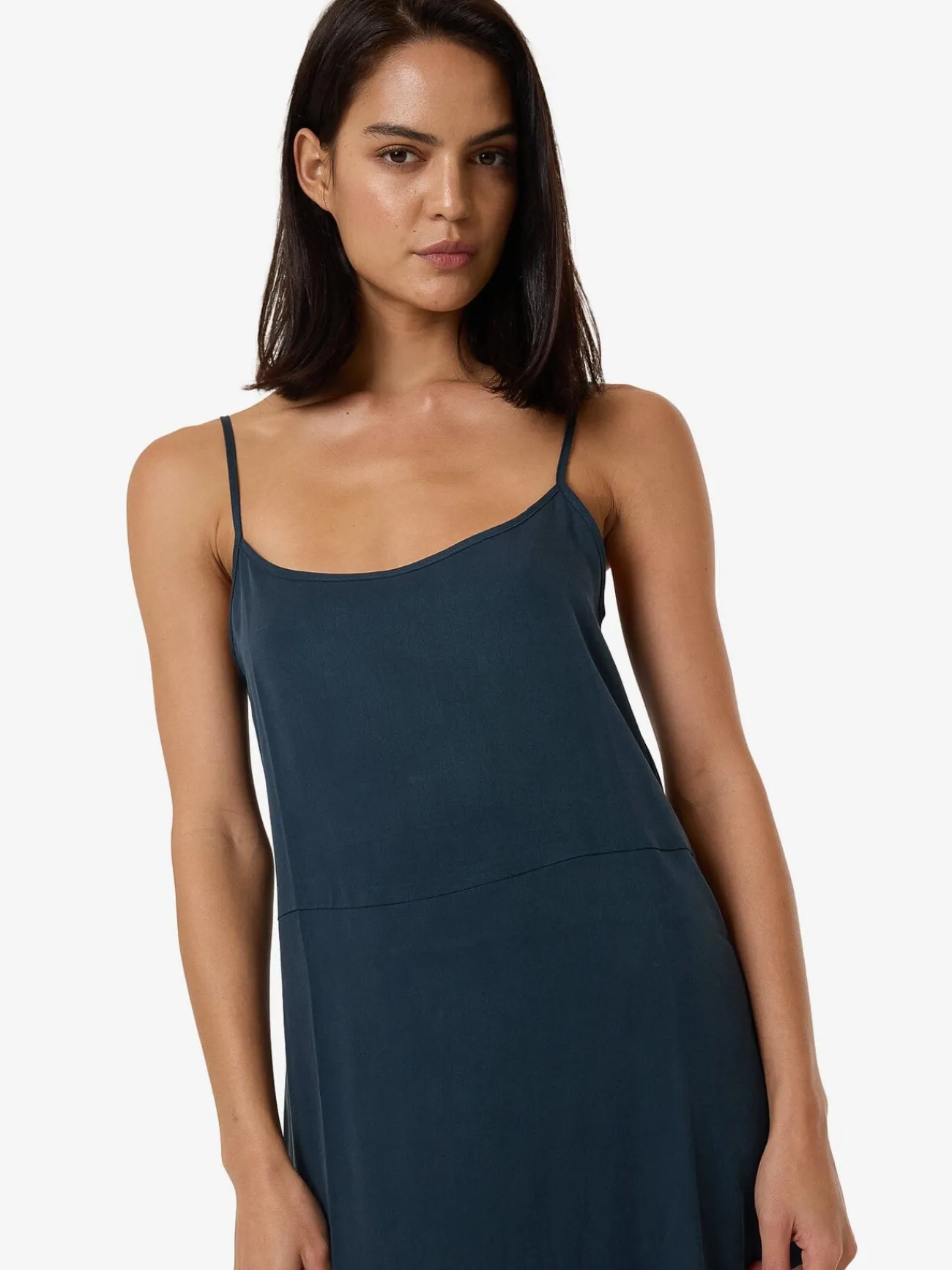Fashion Thrills Breezy Slip Dress - Dark Slate DarkSlate