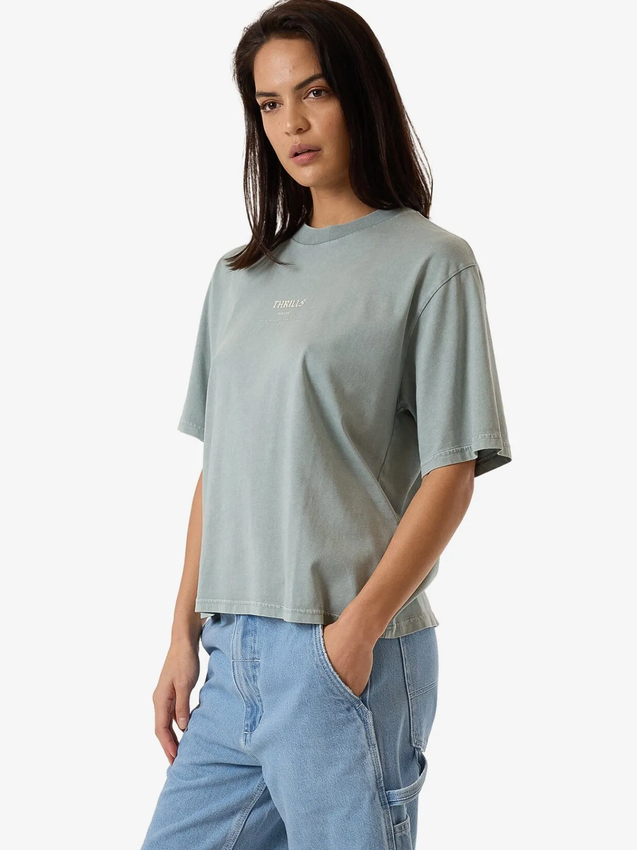 Online Thrills Cache Square Tee - Stormy Sea StormySea