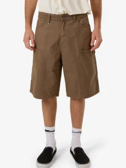 Clearance Thrills Carpenter Big Slacker Double Knee Short - Desert