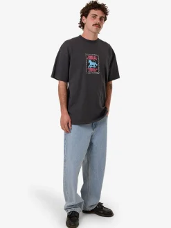Discount Thrills Chain Of Formation Box Fit Oversize Tee - Dark Charcoal DarkCharcoal