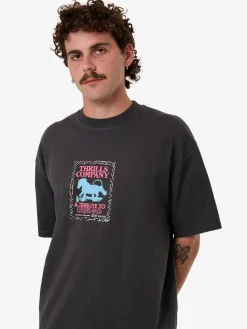 Discount Thrills Chain Of Formation Box Fit Oversize Tee - Dark Charcoal DarkCharcoal