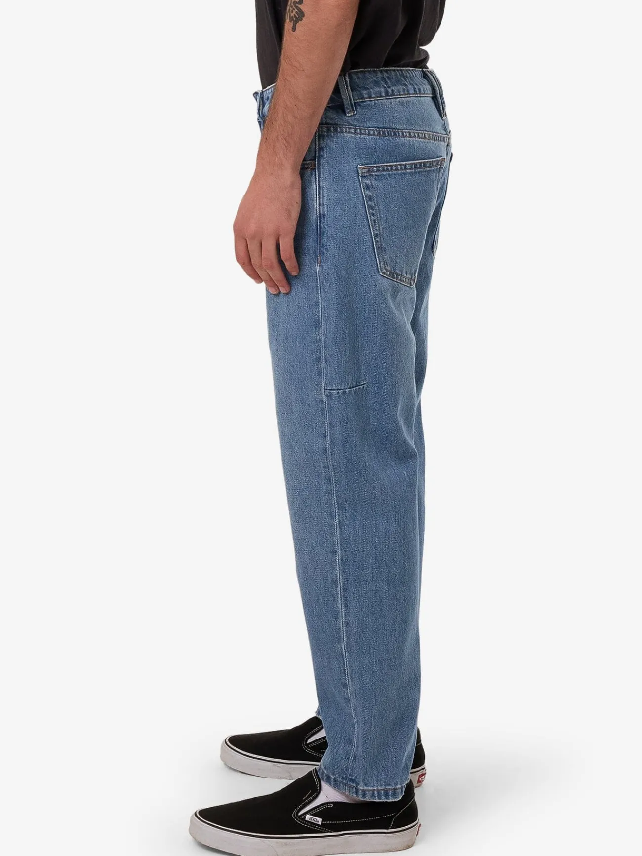 New Thrills Chopped Denim Jean - Dark Dust Blue DarkDustBlue
