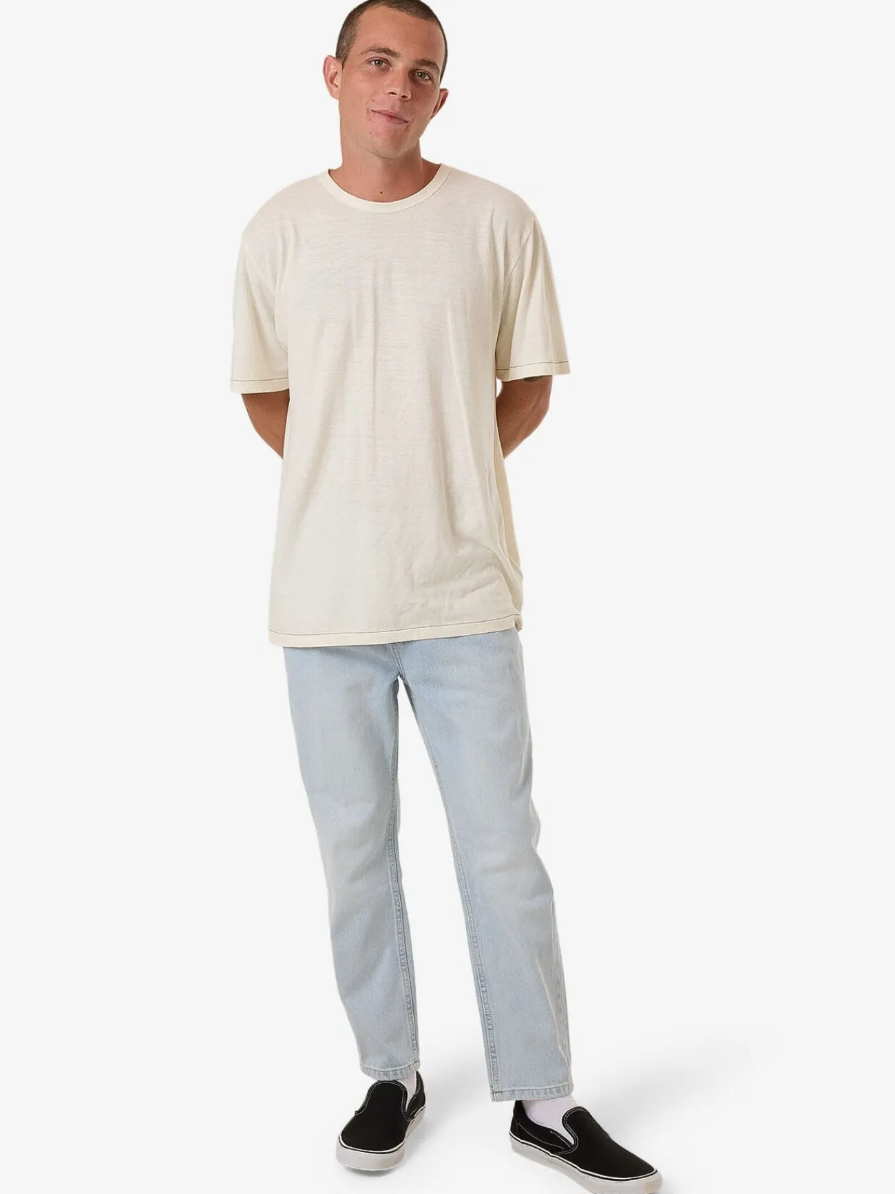 Sale Thrills Chopped Denim Jean - Ether Blue EtherBlue