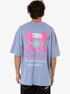 Best Thrills Connections Box Fit Oversize Tee - Forever Blue ForeverBlue