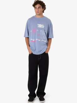 Best Thrills Connections Box Fit Oversize Tee - Forever Blue ForeverBlue
