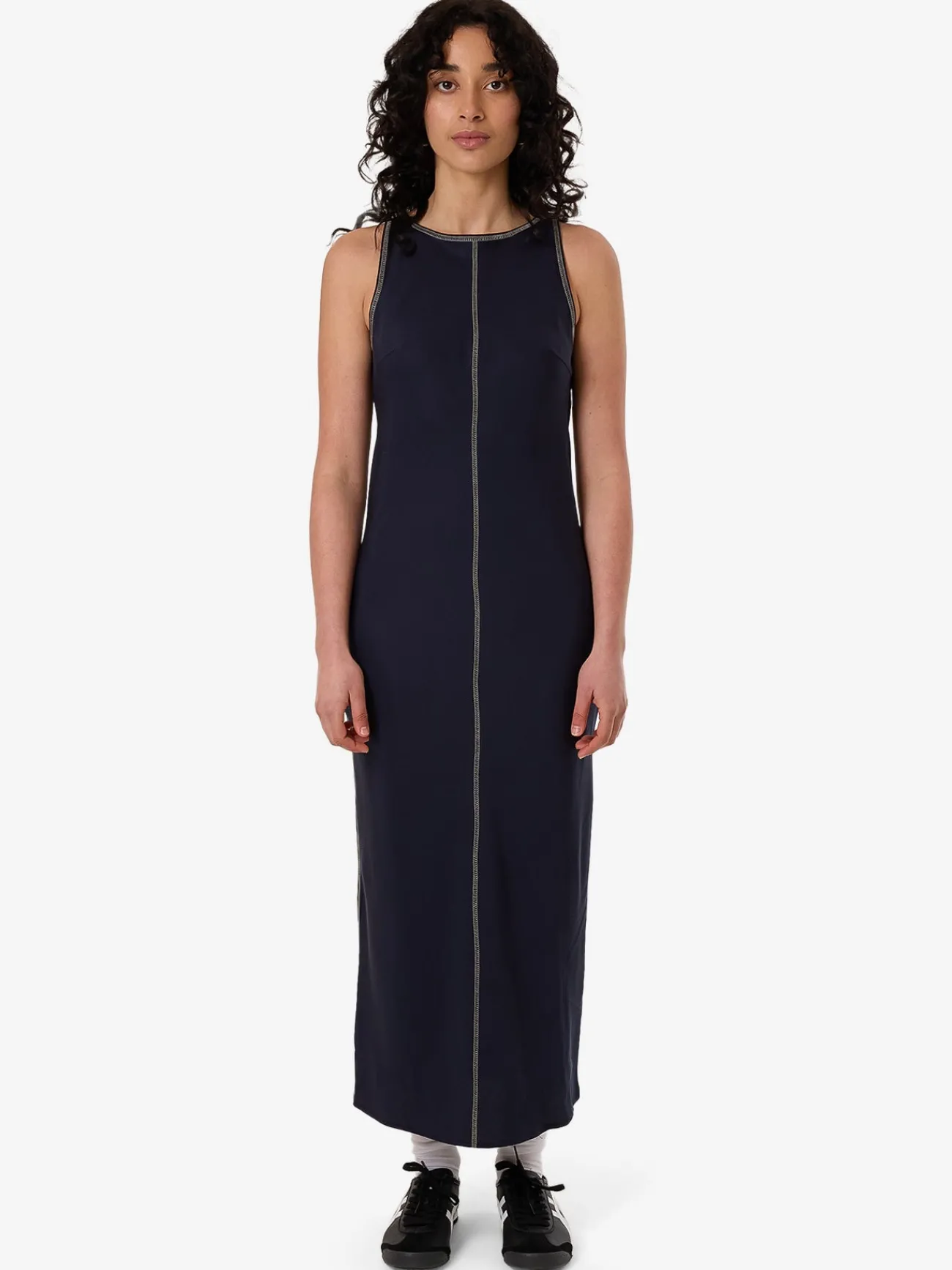 Fashion Thrills Contour Slip Midi Dress - Peacoat