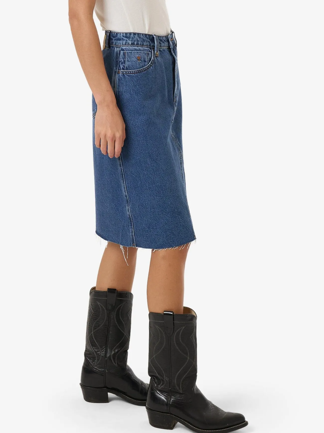 Sale Thrills Cooper Skirt - Double Rinsed Blues DoubleRinsedBlues