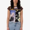Clearance Thrills Dalia Club Tee - Coffee