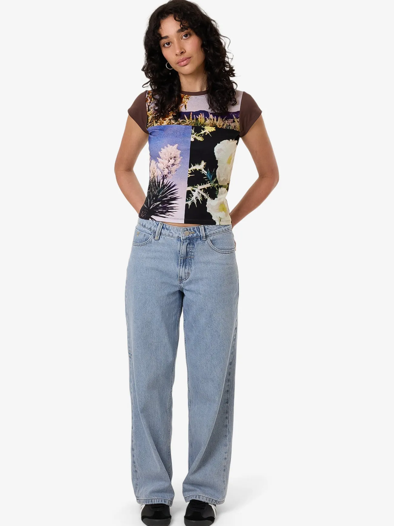 Clearance Thrills Dalia Club Tee - Coffee