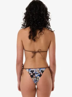 Sale Thrills Dalia String Bikini Top - Coffee