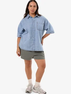 Best Thrills Darian Denim Shirt - Tempest Blue TempestBlue