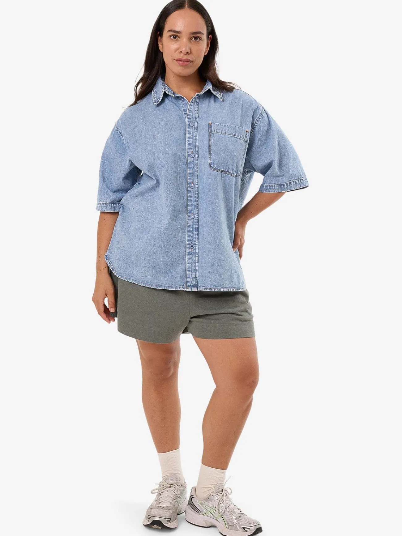 Best Thrills Darian Denim Shirt - Tempest Blue TempestBlue