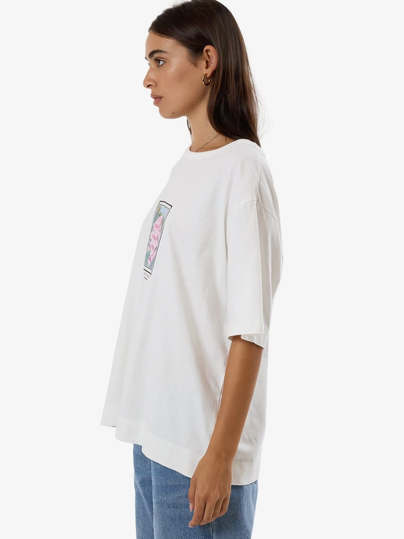 Sale Thrills Deadly Belle Box Tee - Dirty White DirtyWhite