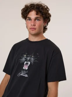 Hot Thrills Deadly Pursuit Merch Fit Tee - Washed Black WashedBlack