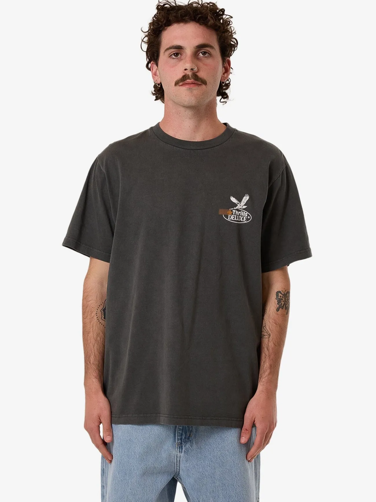 Clearance Thrills Deluxe Merch Fit Tee - Merch Black MerchBlack