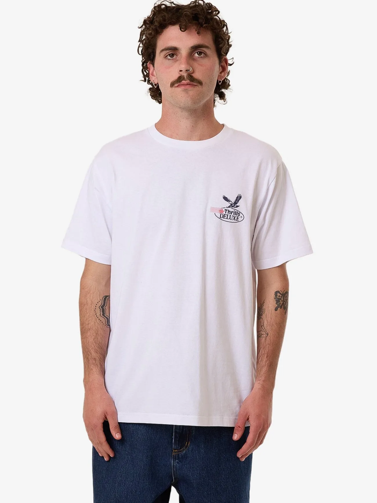 Online Thrills Deluxe Merch Fit Tee - White