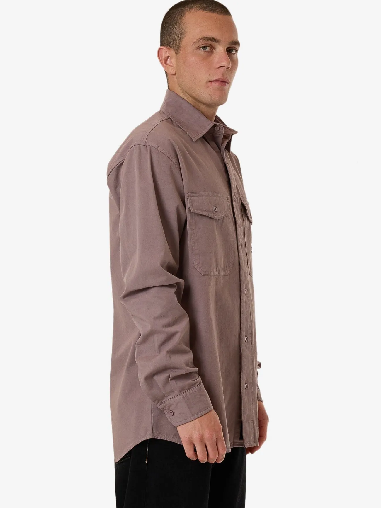 Online Thrills Double Meaning Long Sleeve Shirt - Dove