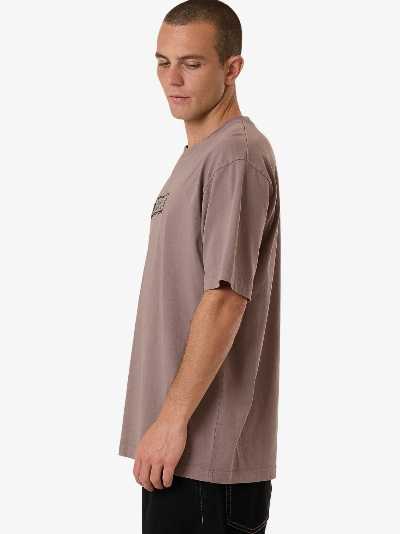 Best Thrills Double Meaning Oversize Fit Tee - Dove