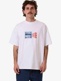 Clearance Thrills Dream Reality Box Fit Oversize Tee - White