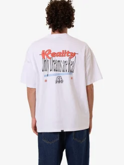 Clearance Thrills Dream Reality Box Fit Oversize Tee - White