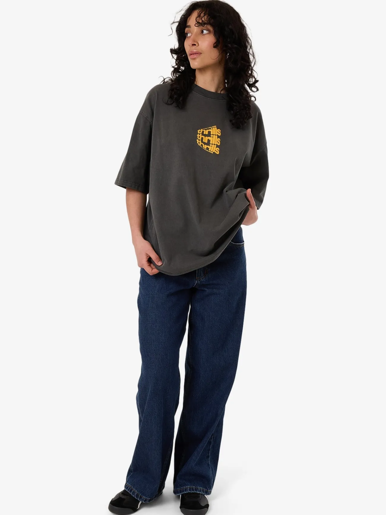 Outlet Thrills Dream Reality Oversized Tee - Merch Black MerchBlack