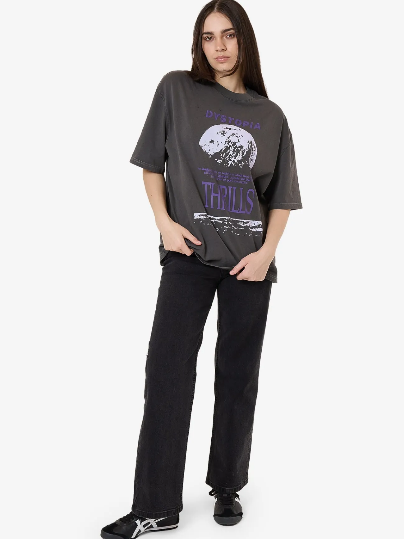 Sale Thrills Dystopia Oversized Tee - Merch Black MerchBlack