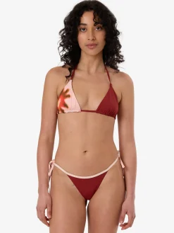 Fashion Thrills Ember String Bikini Top - Crimson