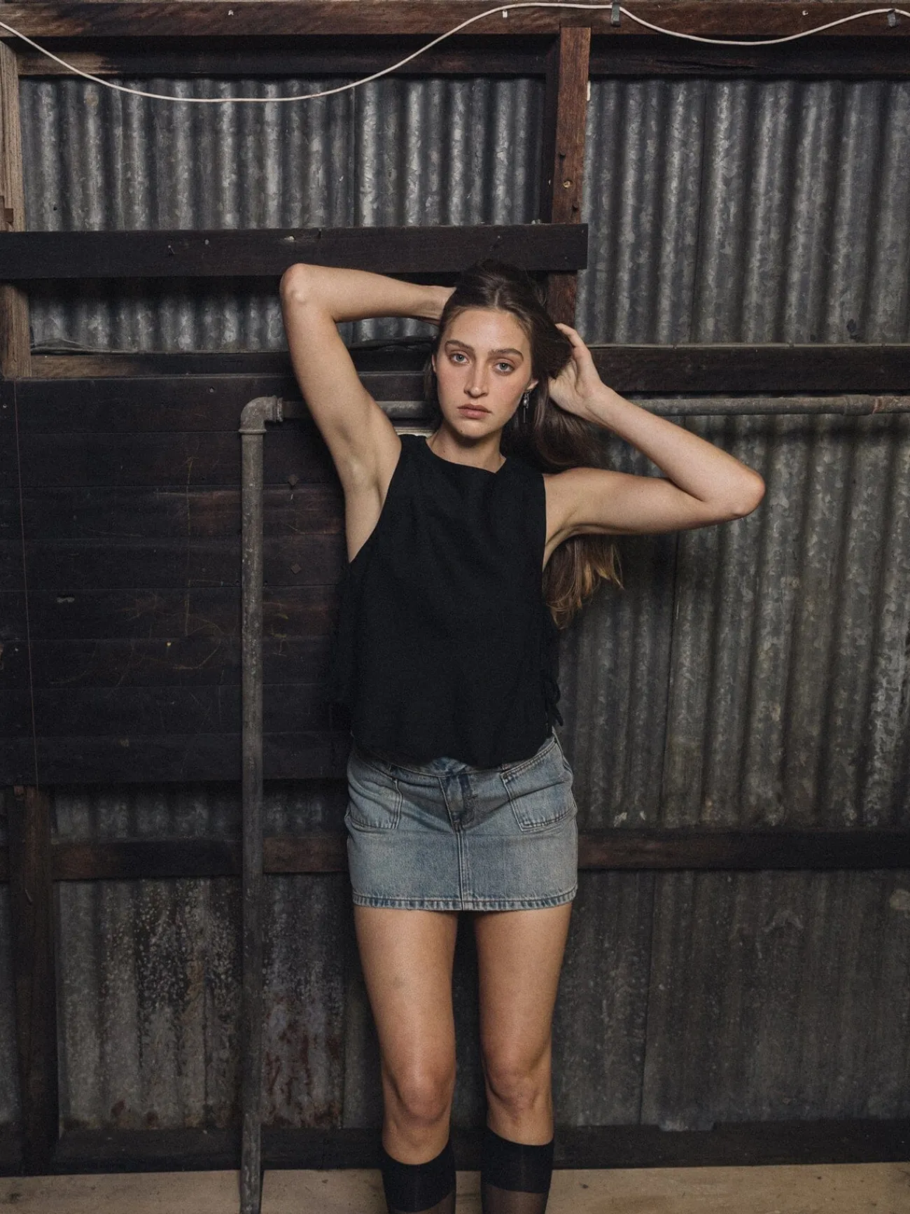 Discount Thrills Ember Tie Top - Black