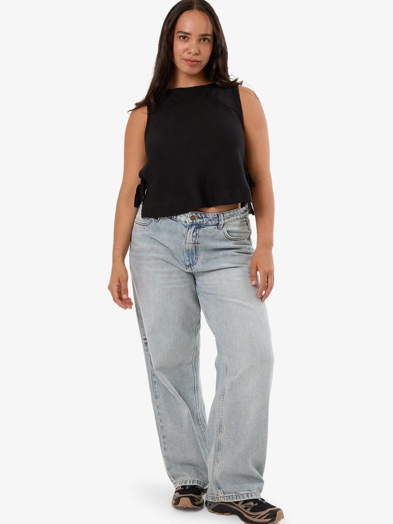 Discount Thrills Ember Tie Top - Black