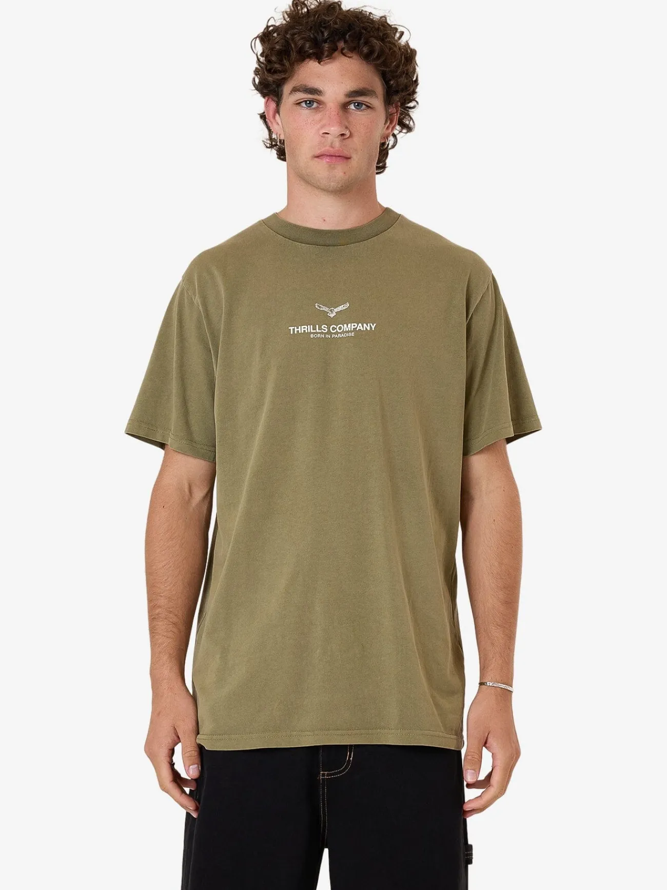 Best Thrills Emblem Merch Fit Tee - Olive