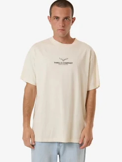 Discount Thrills Emblem Merch Fit Tee - Unbleached