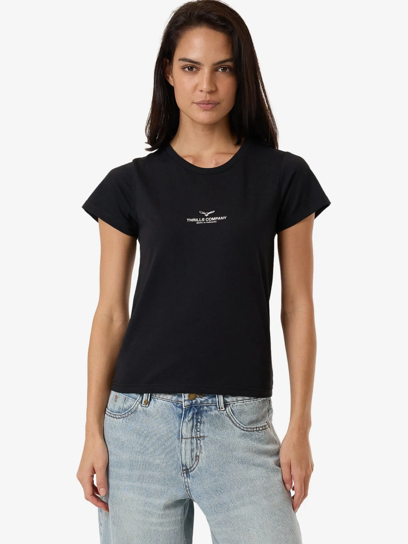New Thrills Emblem Of Strength Everyday Tee - Washed Black WashedBlack