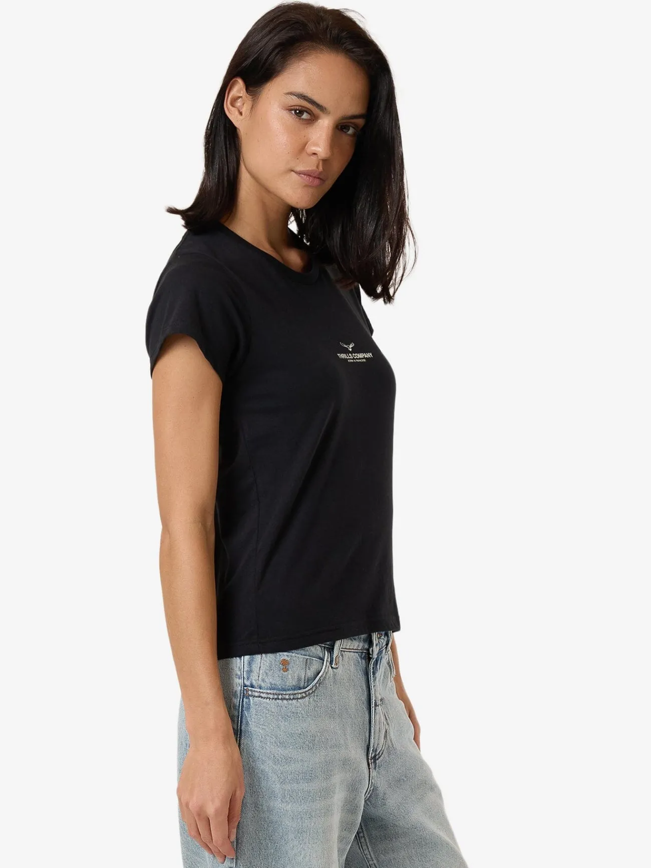 New Thrills Emblem Of Strength Everyday Tee - Washed Black WashedBlack