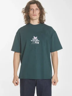 Best Thrills Energy Is Precious Box Fit Oversize Tee - Dark Jade DarkJade