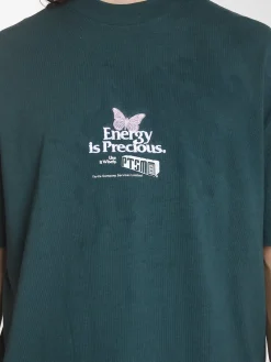 Best Thrills Energy Is Precious Box Fit Oversize Tee - Dark Jade DarkJade