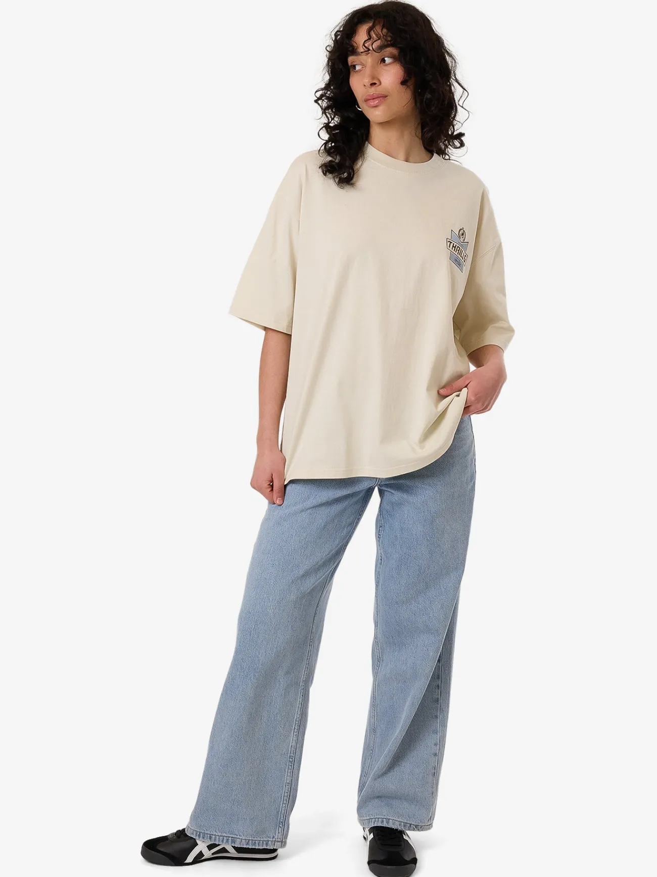 Discount Thrills Especially For You Oversized Tee - Heritage White HeritageWhite
