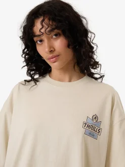 Discount Thrills Especially For You Oversized Tee - Heritage White HeritageWhite