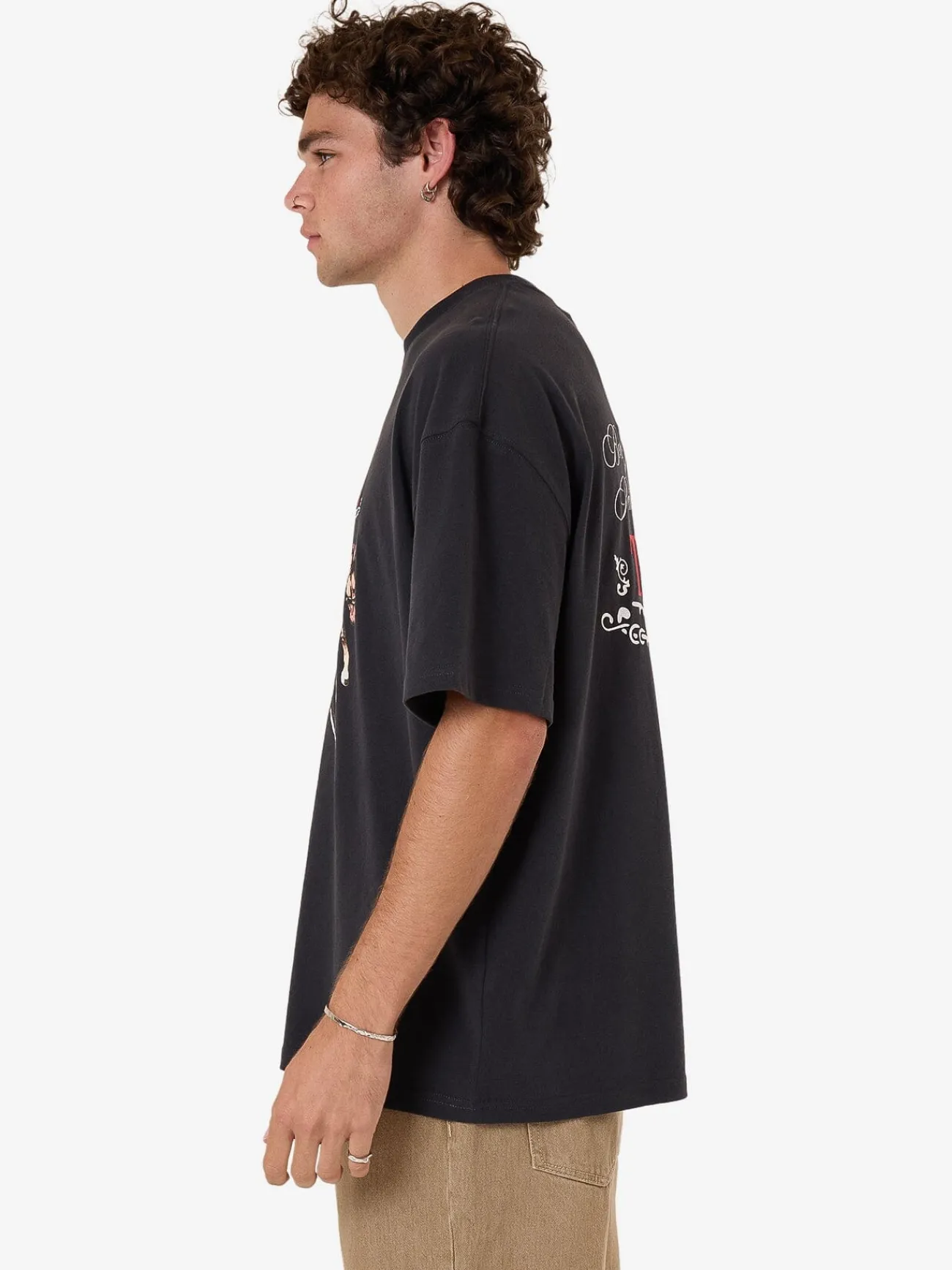 Outlet Thrills Eternal Outlaw Box Fit Oversize Tee - Washed Black WashedBlack