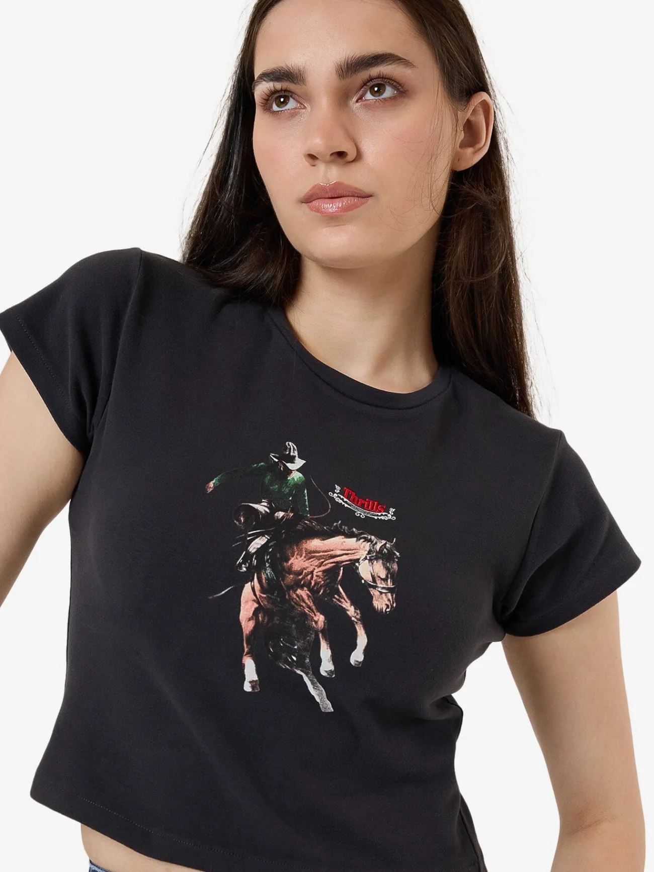 Discount Thrills Eternal Outlaw Mini Tee - Washed Black WashedBlack