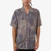 Hot Thrills Everything In Formation Bowling Shirt - Sand