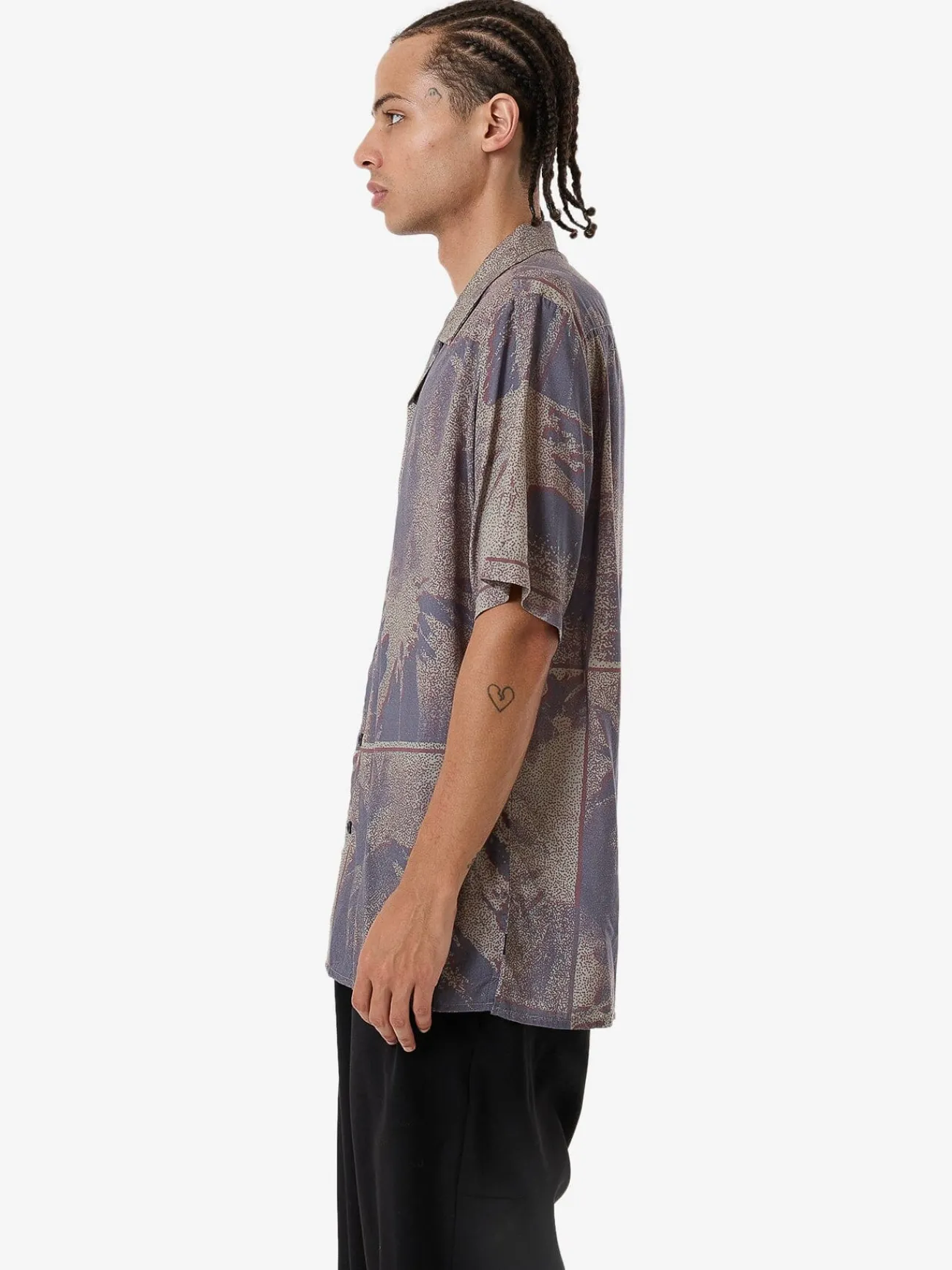 Hot Thrills Everything In Formation Bowling Shirt - Sand