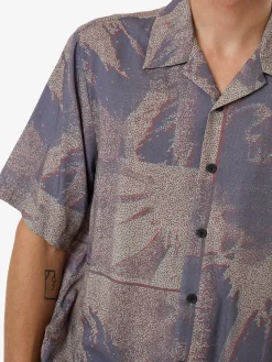 Hot Thrills Everything In Formation Bowling Shirt - Sand