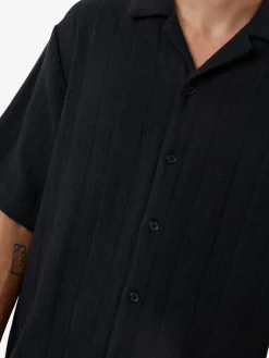 New Thrills Evolution Bowling Shirt - Black